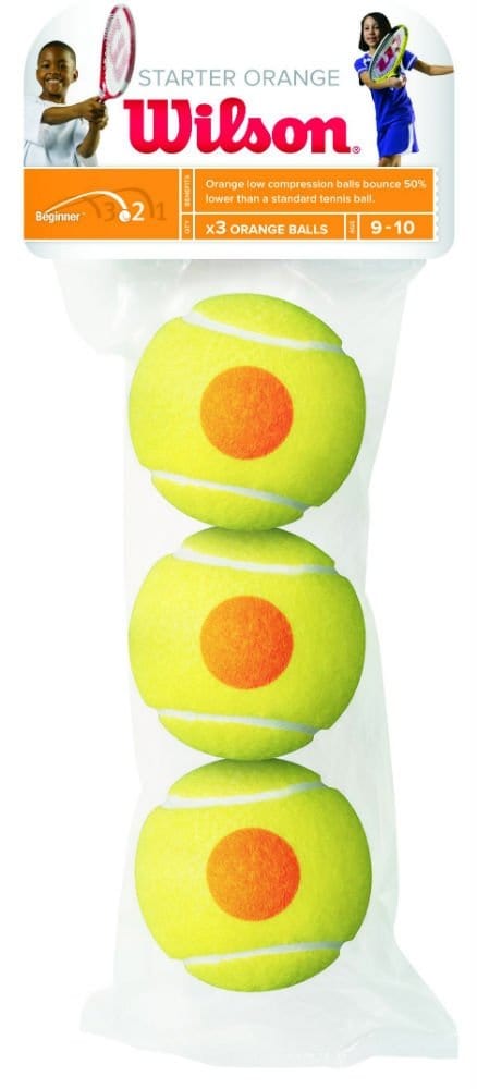 3 Wilson Starter Orange balls