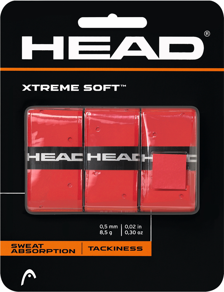 Head Xtreme Soft Overgrip 3 Pack Red