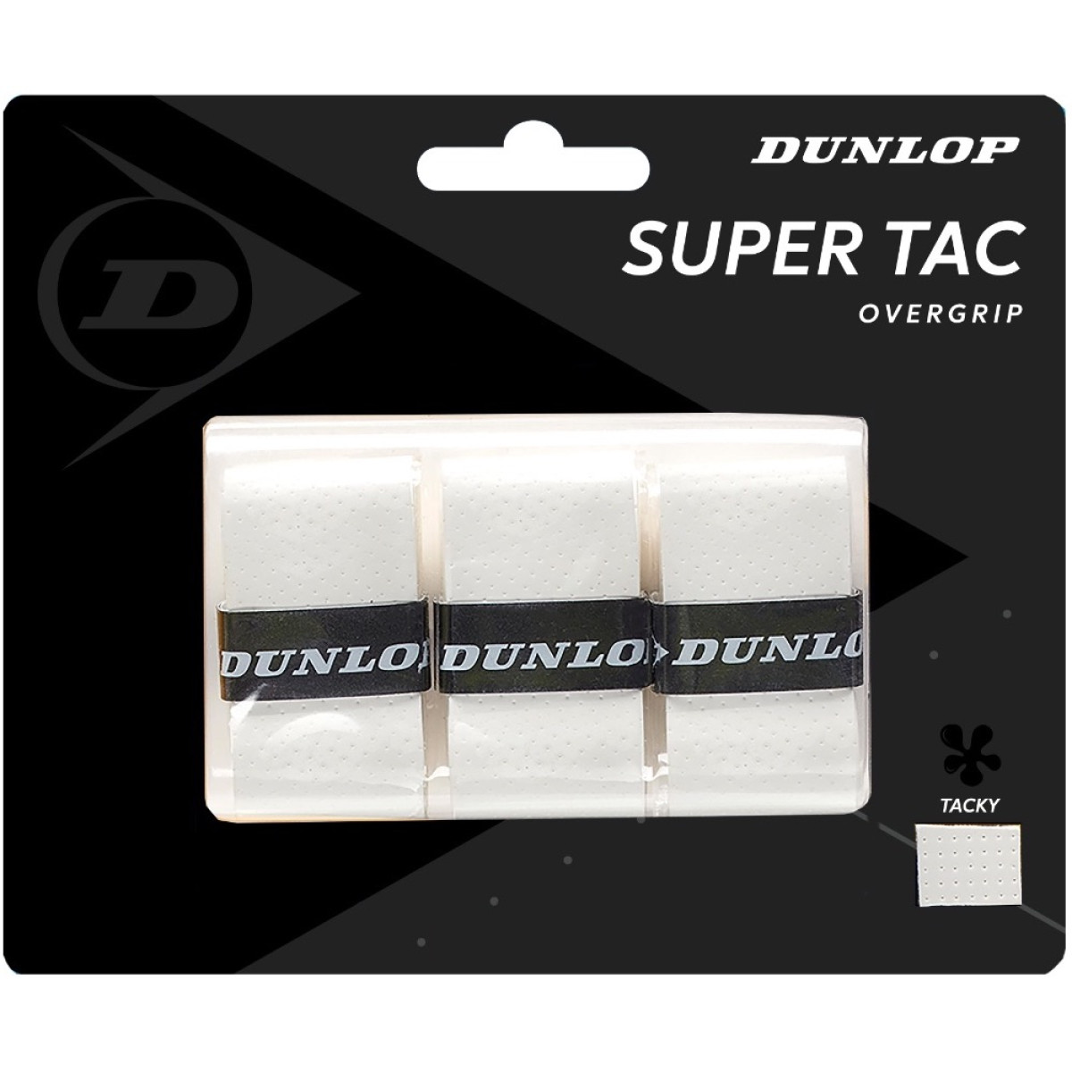 Dunlop Super Tac Overgrip White 3 pack Tennis Warehouse Australia