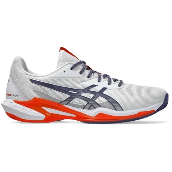 Asics Solution Speed FF 3 (CC) White/Greyish Purple Men's Tennis Shoe  