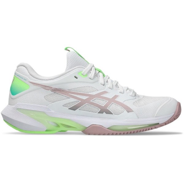 Asics Solution Speed FF 4 (CC) White/Morganite Women's Tennis Shoe   