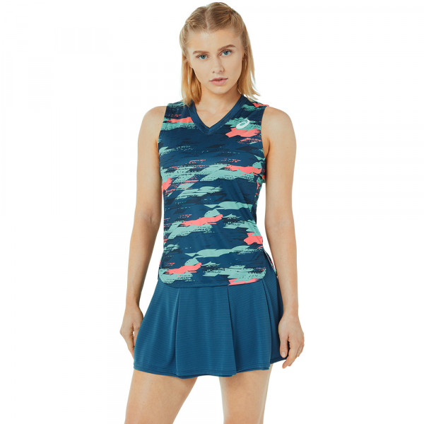 Asics Match Graphic Light Indigo Women's Tank