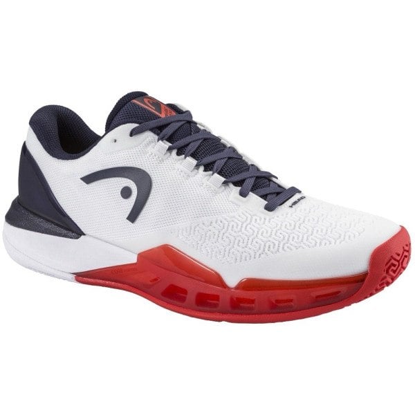 Head Revolt Pro 5.0 (AC) White/Navy Men's Tennis Shoes