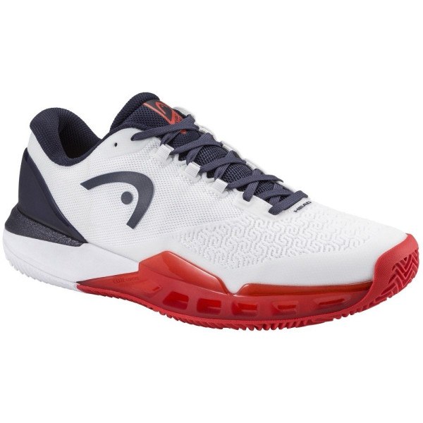 Head Revolt Pro 5.0 (CC) White/Navy Men's Tennis Shoes