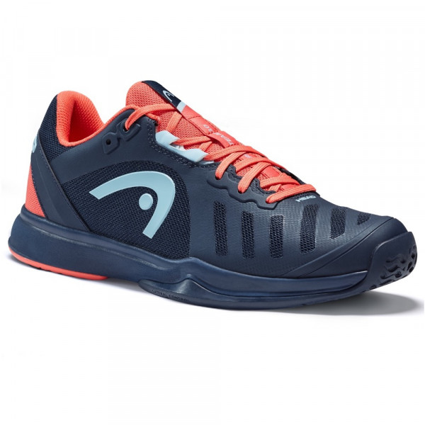 Head Sprint Team 3.0 Dress Blue/Neon Red Women's Tennis Shoe