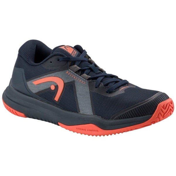 Head Sprint Pro 4.0 (AC) Dark Blue/Red Junior Tennis Shoes