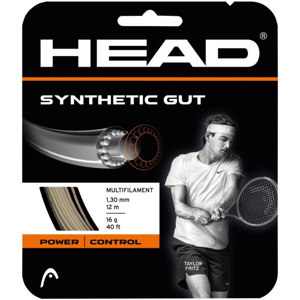 Head Synthetic Gut 1.30mm String Set Gold
