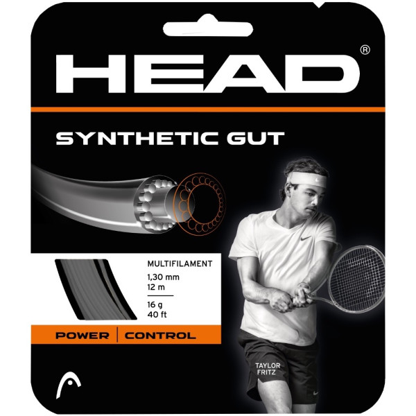 Head Synthetic Gut 1.30mm String Set Black