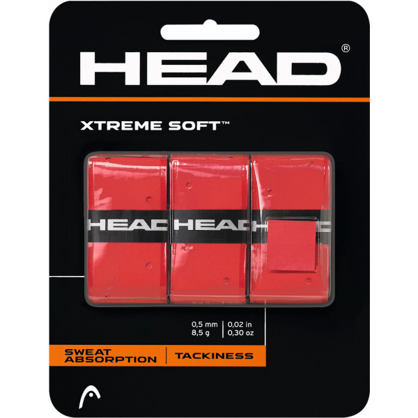 Head Xtreme Soft Overgrip 3 Pack Red
