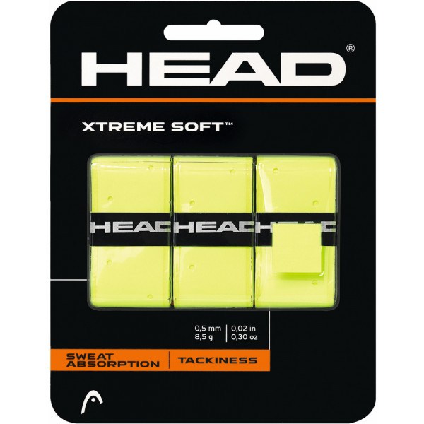 Head Xtreme Soft Overgrip 3 Pack Yellow