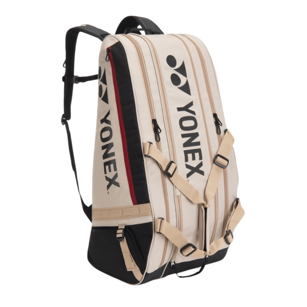 Yonex Gearlogic Beige 9 Racquet Tennis Bag