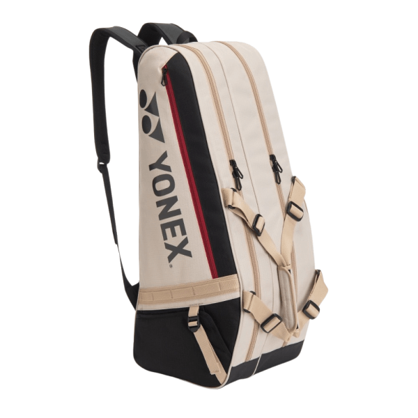 Yonex Gearlogic Beige 6 Racquet Tennis Bag