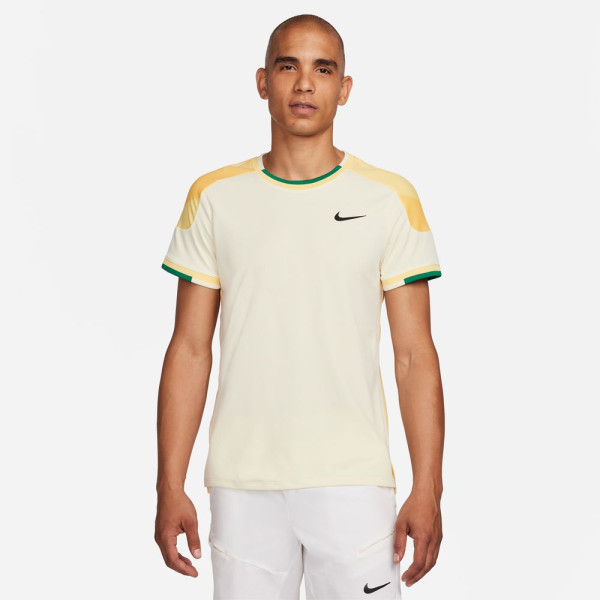 Nike Court Dri-Fit Slam Coconut Milk / Soft Yellow Men's Tennis Top 