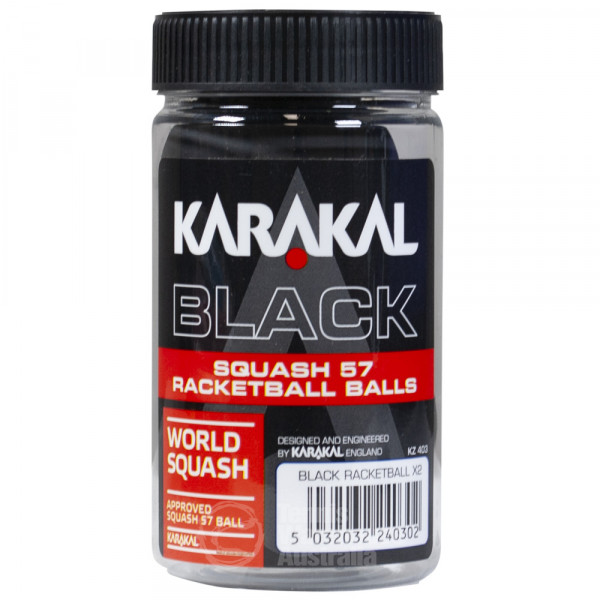Karakal Racquetball 2 Pack Black Competition ball