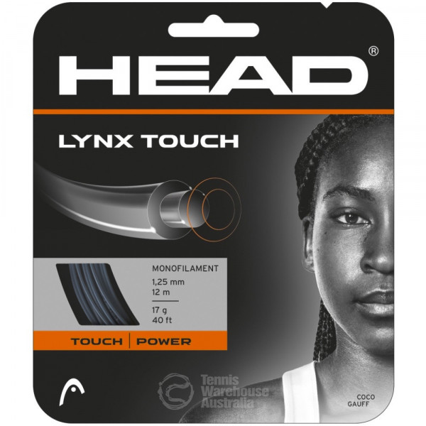 Head Lynx Touch Transparent Black 1.25mm String Set