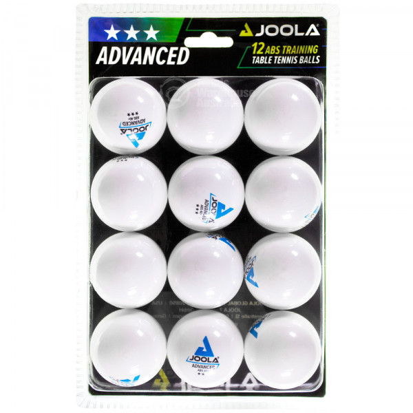 Joola 3 Star ABS Training Table Tennis Balls - 12 Pack