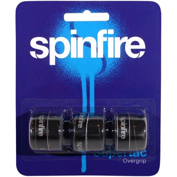 Spinfire Supertac 3 Pack Black Overgrips