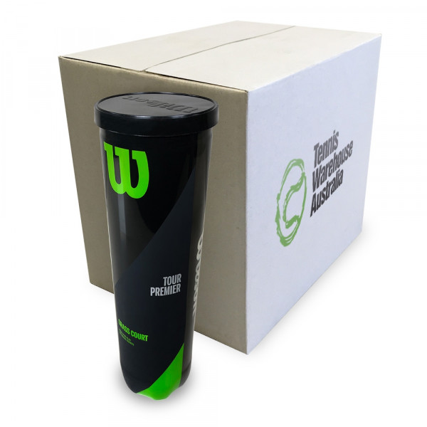 Wilson Tour Premier Grass Court Box of Balls (12 x 4 Ball Cans)