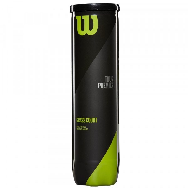Wilson Tour Premier Grass Court Yellow 4 Ball Can 