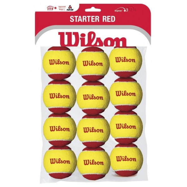 Wilson Starter Red Junior Balls (12 Pack)