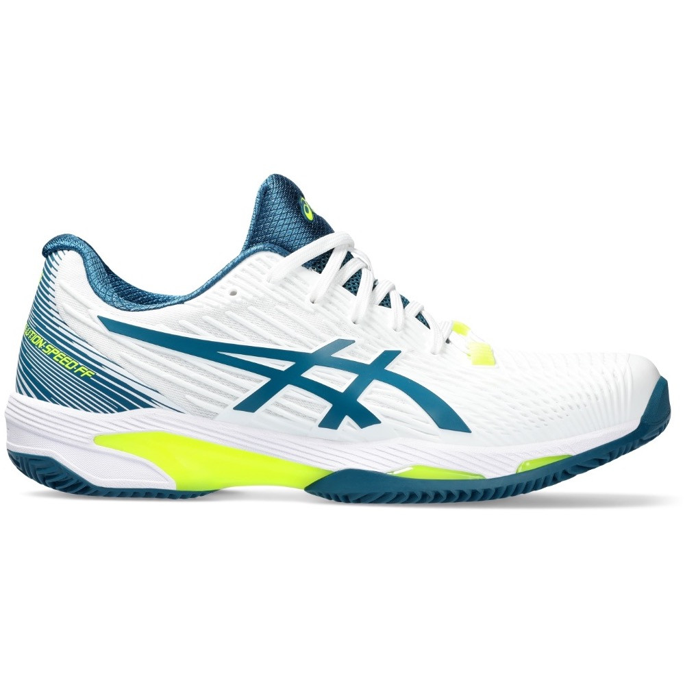 Asics Solution Speed FF 2 Clay White / Restful Teal Men's Tennis Shoe ...