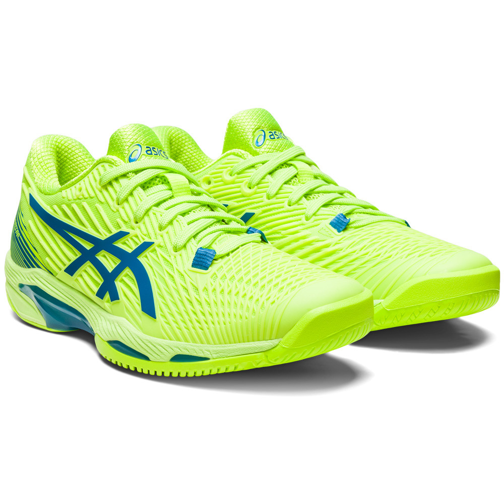 Asics Solution Speed FF 2 HC Hazard Green Blue Women s Shoe
