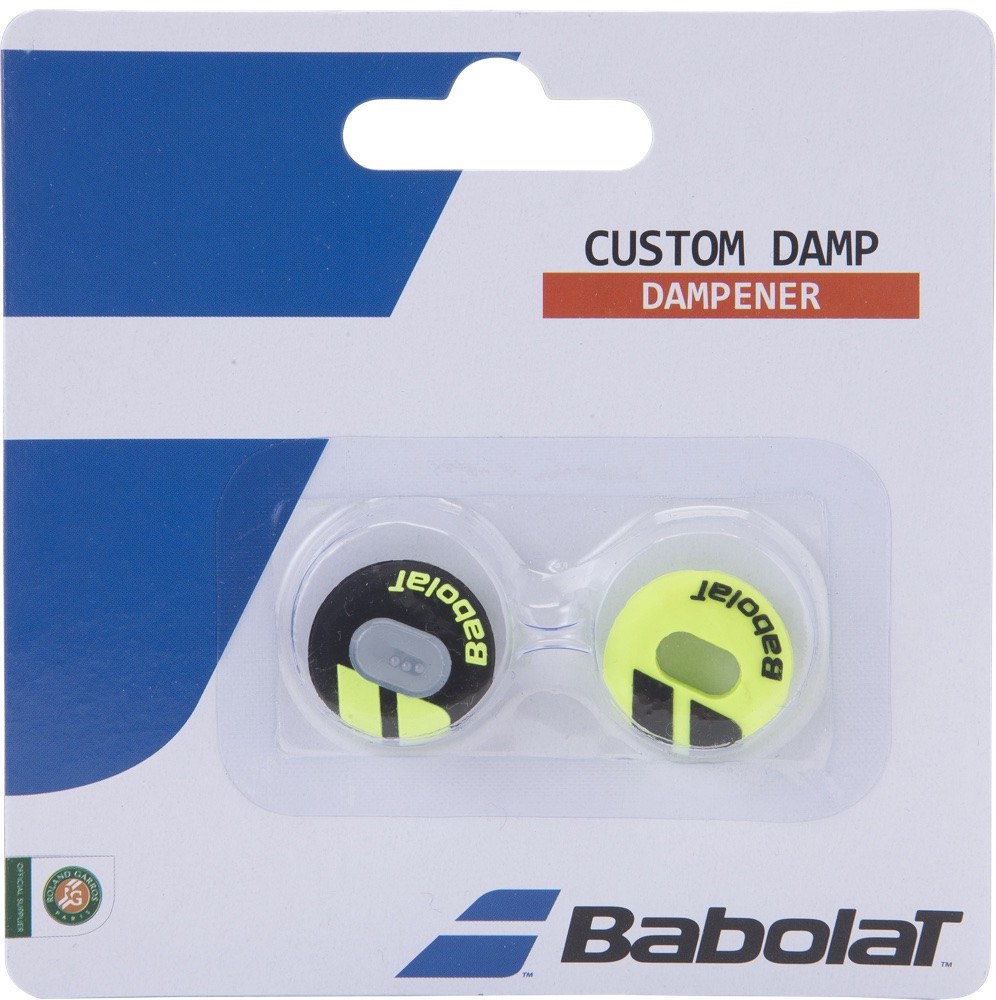 Free P&P Nadal Yellow/Black Babolat Custom Damp Vibration Dampeners 