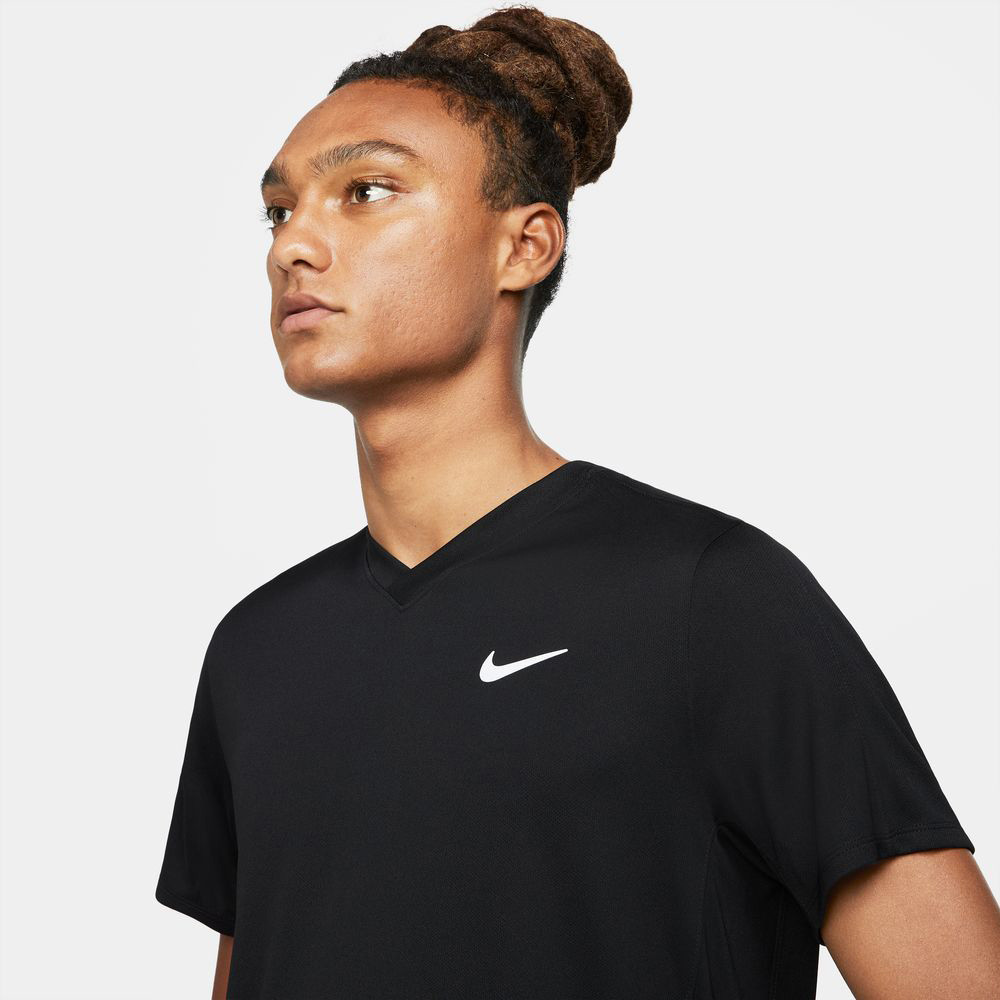 Nike Court Dri Fit Black Men's Tennis Top | Tennis Warehouse Australia