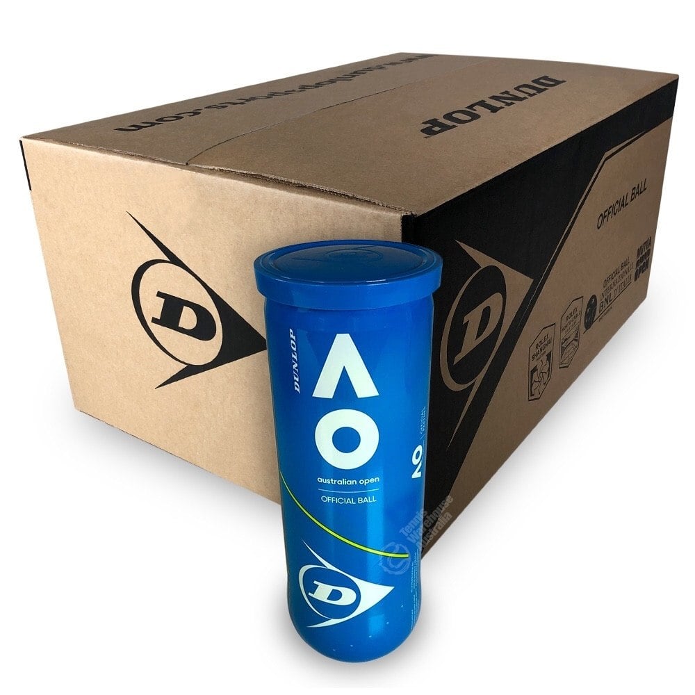 Dunlop AO Box of Balls (24x3 Ball Cans) Tennis Warehouse Australia