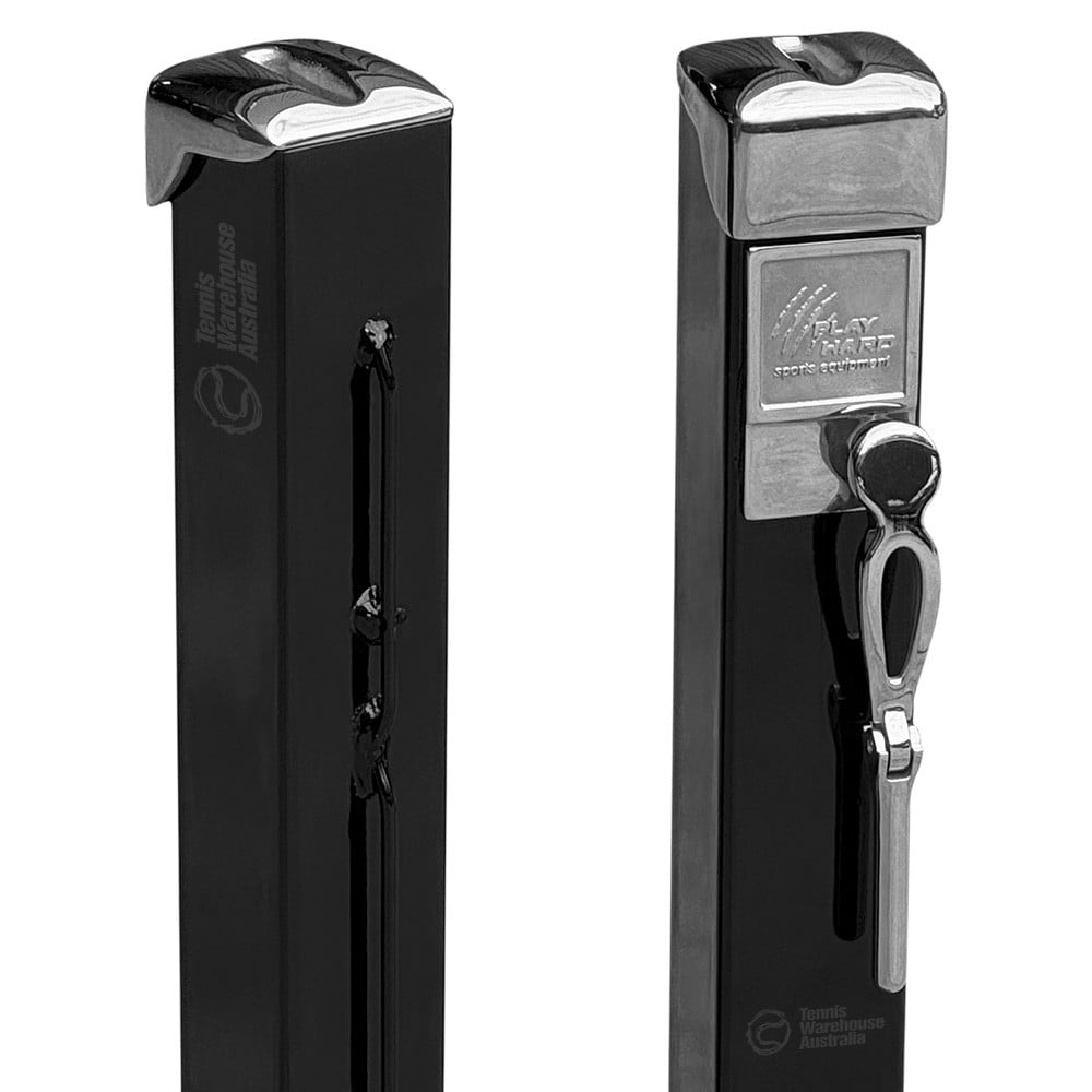 Tennis Court Net Posts (Pair) Internal Winder (Base Plates) Tennis