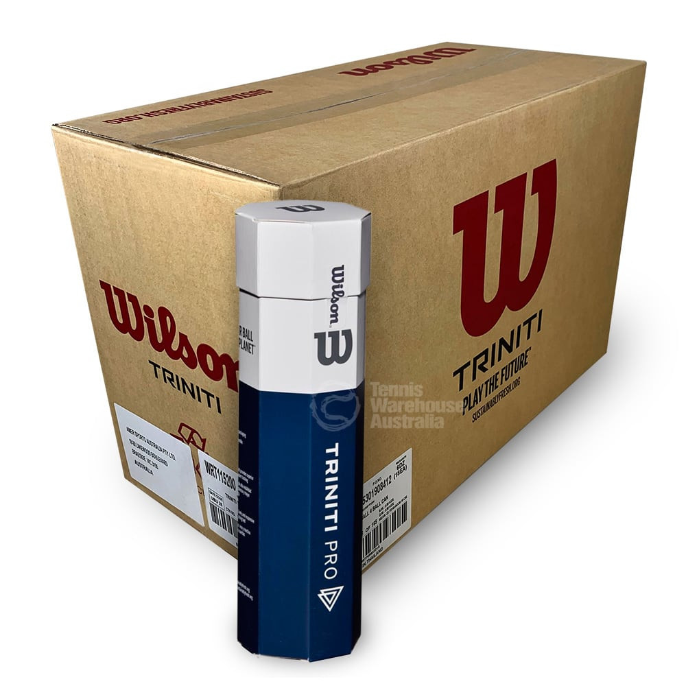 Wilson Triniti Pro Box of Balls (18 x 4 Ball Cans) Tennis Warehouse