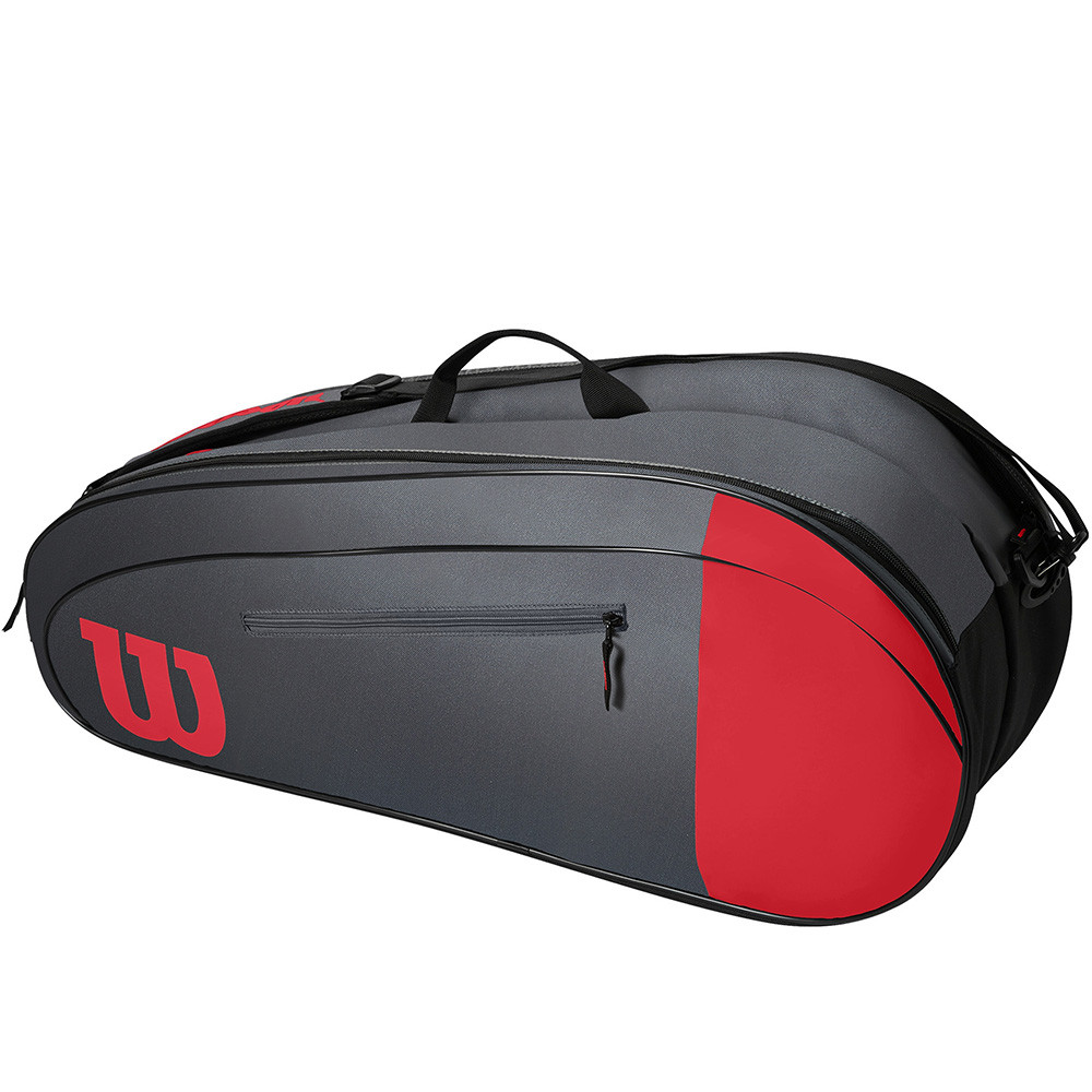 Wilson Tennis Badminton Bag Backpack 2 Pack Racquet Bag Black Red WRZ-6122 