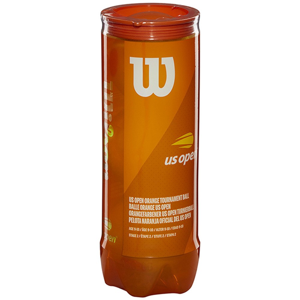 Wilson US Open Orange Tournament (4 x 3 Ball Cans) Tennis Warehouse