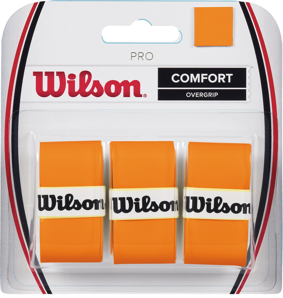 for All Racquet Sports Wilson Pro Overgrip Comfort 30 Pack Burn Orange 
