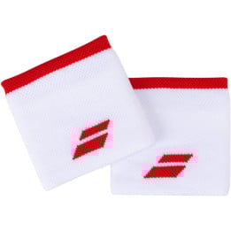 Babolat White/Red Wristband