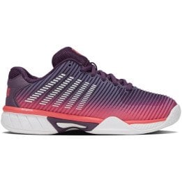 K-Swiss Hypercourt Express 2 (AC) Purple/White/Hot Coral Junior Shoes