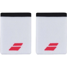 Babolat White/Strike Red Jumbo Tennis Wristband