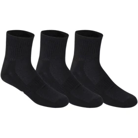 Asics Pace Quarter Socks Black (3 Pack) - Large