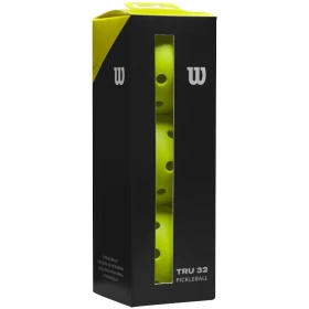 Wilson TRU32 Indoor Pickleball Balls (3 Pack Yellow)