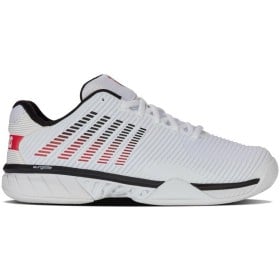 K-Swiss Hypercourt Express 2 (AC) Wide White/Black/Red Men's Shoes