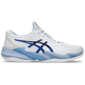 Asics Court FF 3 Novak (CC) White/Tuna Blue Men's Tennis Shoe   
