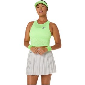 Asics Match Jacquard Illuminate Green Women's Crop Top