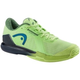 Head Sprint Pro 4.0 (AC) Lime/Navy Men's Tennis Shoes