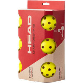 Head 6 Ball Championship 40 Outdoor Pickleball Balls