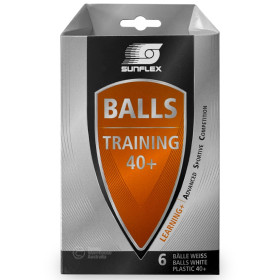 Sunflex Training 40+ Table Tennis Balls (6 Pack)