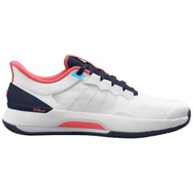 Wilson Intrigue Tour (AC) White/Navy/Dubarry Women's Tennis Shoe