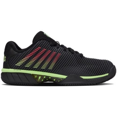 K-Swiss Hypercourt Express 2 (CC) Wide Black/Neon/Lava Men's Shoes