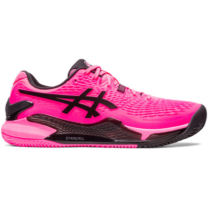 Asics Gel-Resolution 9 (CC) Hot Pink/Black Men's Tennis Shoe