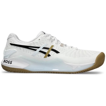 Asics Gel-Resolution 9 (CC) White/Black Men's Tennis Shoe