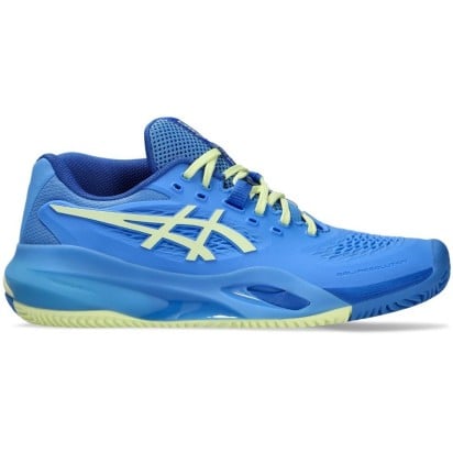 Asics Gel-Resolution X CC Blue Coast/Huddle Yellow Women's Tennis Shoe